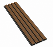 Productafbeelding van Co-Extrusion WPC Gevelbekleding Teak & Grey – Stijlvolle Houtlook Buitenbekleding 2190 x 280 mm