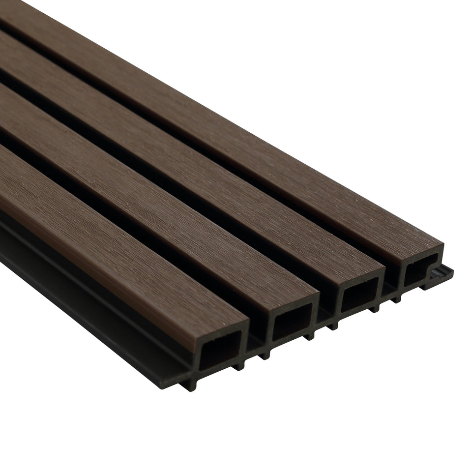 Detailafbeelding van WPC Gevelbekleding Grijs – Moderne Buitenbekleding 2190 x 260 mm