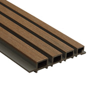 Co-Extrusion WPC Gevelbekleding Teak & Grey 2900 x 219 x 28 mm